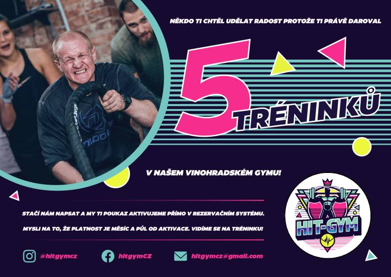 Voucher Dárkový poukaz – 5 tréninků