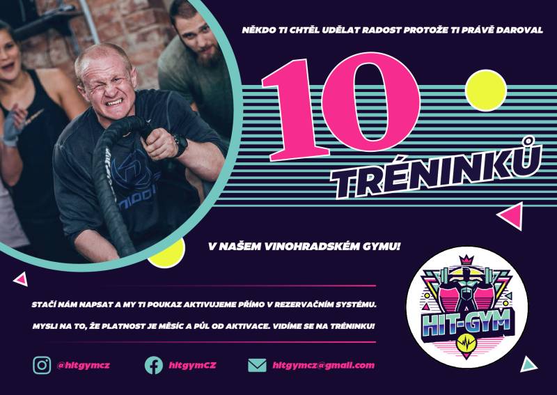Voucher Dárkový poukaz – 10 tréninků
